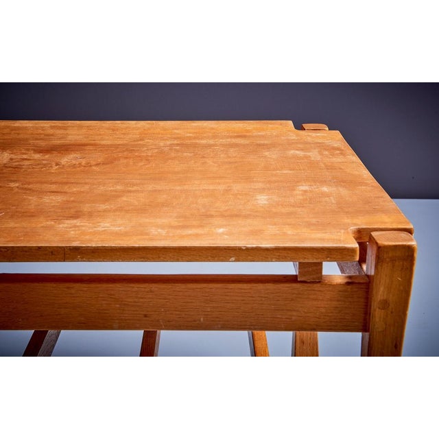1960s American Rectangular Oak Coffee Table, 1960s For Sale - Image 5 of 11