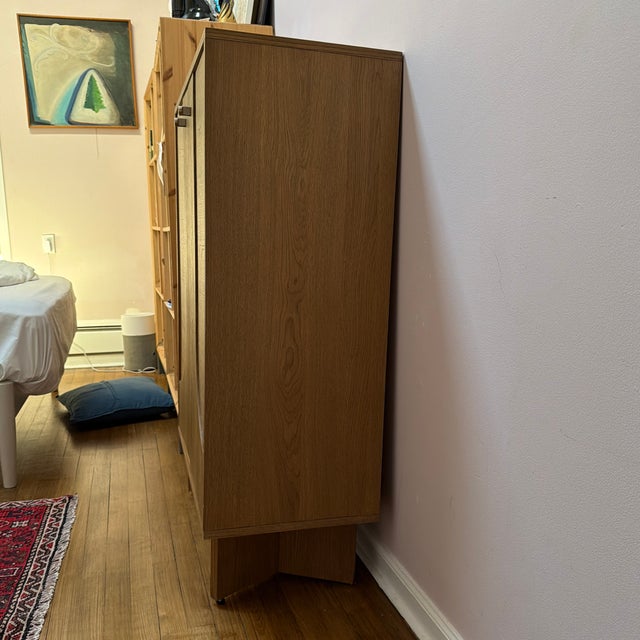 Art Deco Wood Modern Accent Cabinet For Sale - Image 3 of 3