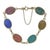 Metal 1960s 14k Yellow Gold Multi-Gemstone Intaglio Link Bracelet For Sale - Image 7 of 10