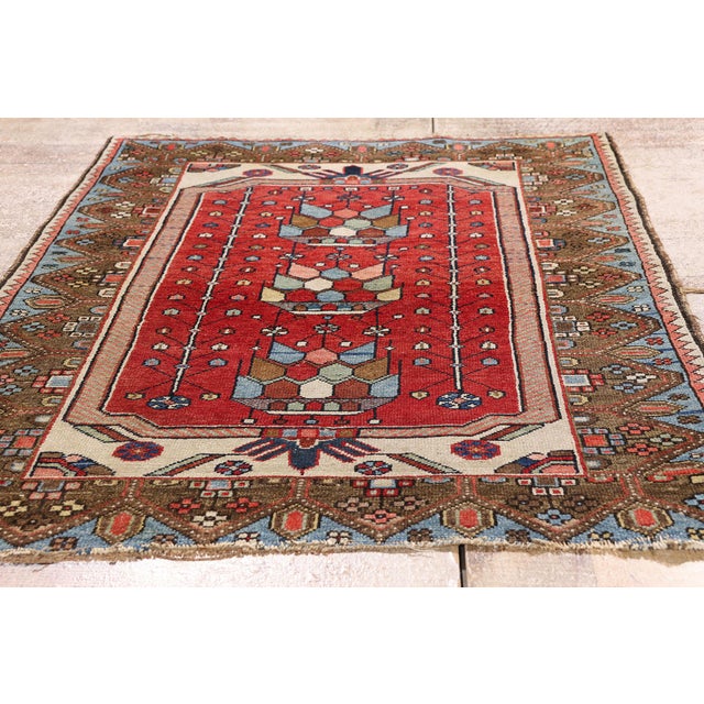Antique Persian Malayer Rug, 02'10 X 03'10 For Sale - Image 9 of 10