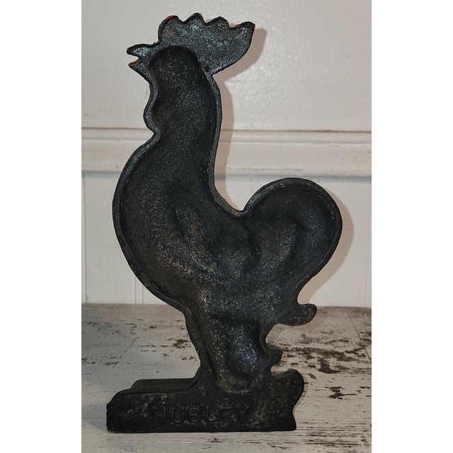 Cast Iron Hubley Rooster Door Stop For Sale In Los Angeles - Image 6 of 6