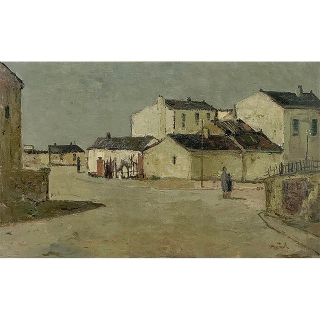 Mid Century Israeli Village Landscape Oil Painting by Ori Reisman (1924–1991) For Sale - Image 4 of 18