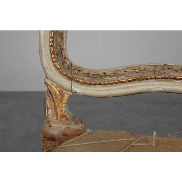 French Louis XV Suite in Carved Wood, Set of 5 For Sale - Image 12 of 18