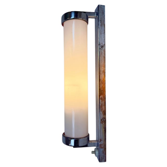 Vintage Art Deco Wall Light with Opal Glass, 1930s For Sale - Image 13 of 14