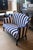 Early 20th Century Antique Settee in Italian Busatti Stripe For Sale - Image 5 of 7