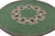 1950s Signed Leleu Vintage French Art Deco Circle Rug With Medallion - Rug & Kilim For Sale - Image 5 of 7