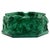 1930s Bohemian Malachite Glass Elephant Ashtray in the Style of Schlevogt or Hoffman For Sale In Austin - Image 6 of 6