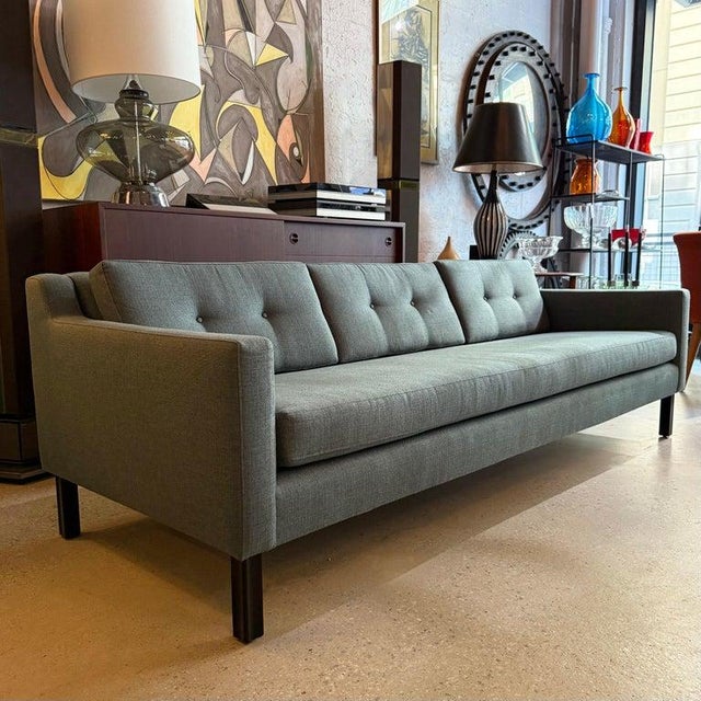 1950s 1950s Mid-Century Modern Upholstered Sofa by Edward Wormley for Dunbar For Sale - Image 5 of 11