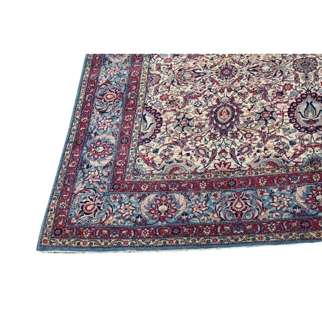 1920s 1920s Antique Tehran Persian Rug - 8'5"x12'1" For Sale - Image 5 of 7