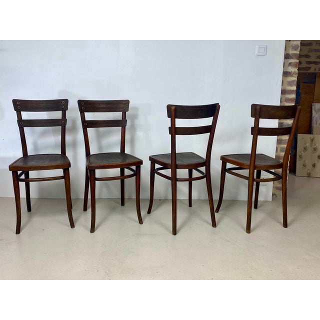 Vintage Model No. 651 Beechwood Chairs by Michael Thonet for Thonet, 1939, Set of 4 For Sale - Image 17 of 18