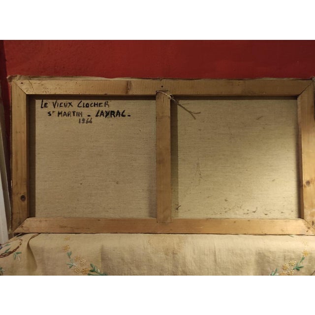 Lahour, French Landscape, Oil Painting on Canvas, 1964 For Sale - Image 4 of 11