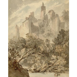 Rev Hon Charles Francis Annesley, Rosslyn Castle, Midlothian, Scotland, 1800s, Graphite and Paper For Sale