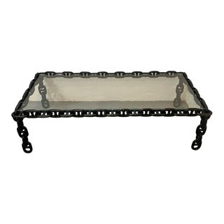 1970s Modernist Chain Coffee Table For Sale