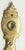 European simple brass door back plate with a keyhole cover. The original mounting screws are not available. Good condition...