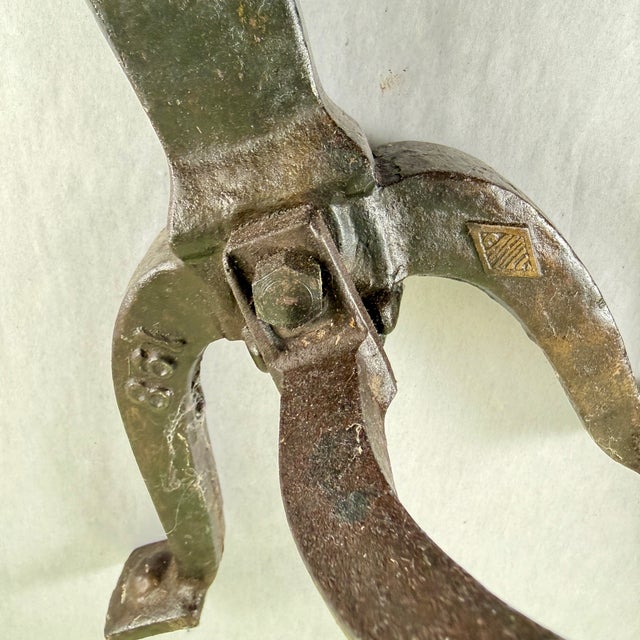 Cahill Ironworks Arts & Crafts Period Andirons, Signed. For Sale - Image 9 of 12