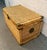 Wood Vintage Asian Chinoiserie Wicker Trunk With Brass Hardware For Sale - Image 7 of 17