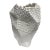Anthem White Textured Ceramic Sculptural Vase For Sale