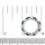 14K White Gold 6 1/4 Cttw Alternating Lab-Grown White and Natural Treated Blue Diamond Eternity Band Ring (F-G Color, VS1-VS2 Clarity) - Size 7.5 For Sale In New York - Image 6 of 6