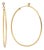 Tiffany & Co. Elsa Peretti 18k Gold Diamond Hoop Earrings 44mm Medium, A Pair For Sale