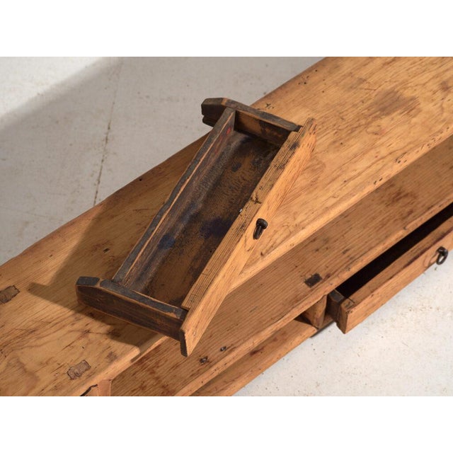 Low Antique Qing Dynasty Pine Gansu Bench or Sideboard For Sale - Image 5 of 12