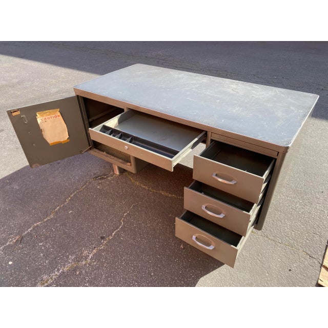 Vintage Mid Century Art Metal Executive Desk Chairish