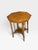 Brown Antique Victorian Octagonal Occasional Table on Casters, 1890s For Sale - Image 8 of 9