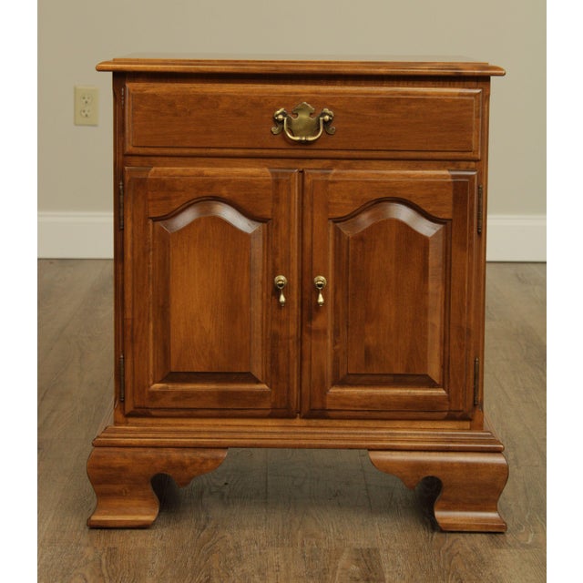 Ethan Allen Colonial Heirloom Maple Nightstand Chairish