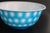 Ceramic Rare Antique Chinese Peking Glass Bowl Aqua Blue Honeycomb Hexagon, Qing Dynasty For Sale - Image 7 of 8