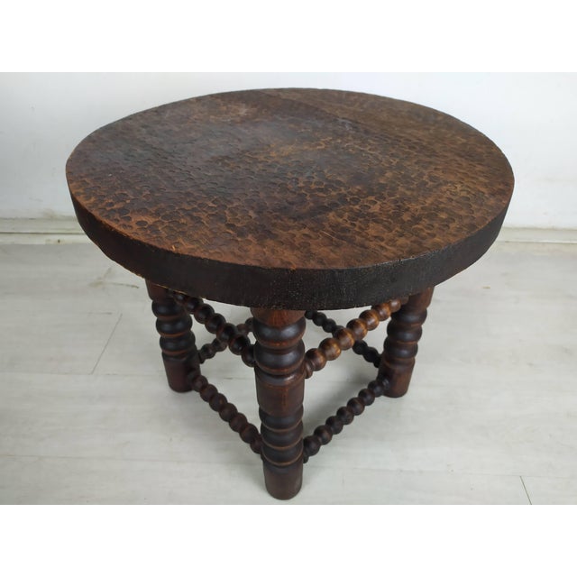 Wood Brutalist Coffee Table by Charles Dudouyt, 1940s For Sale - Image 7 of 17