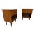 Mid-Century Modern Young Manufacturing Walnut Nightstands - Set of 2 For Sale