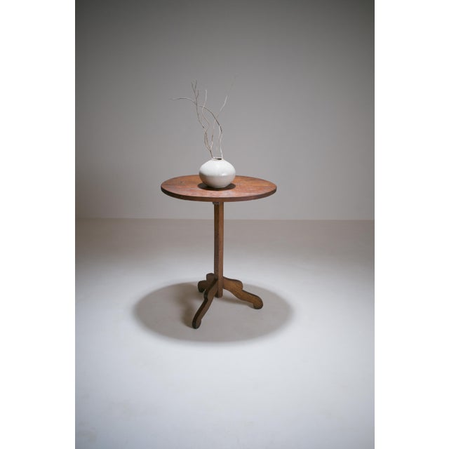 Vintage French Vernacular Pedestal Table, 1920s For Sale - Image 11 of 11