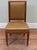 Art Deco Chair in Leather and Brass For Sale - Image 4 of 4