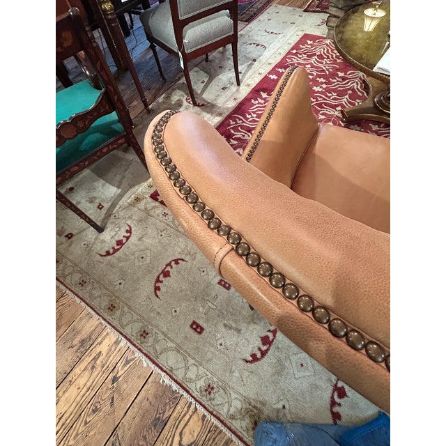 2010s Leather Club Chairs -a Pair For Sale - Image 5 of 15