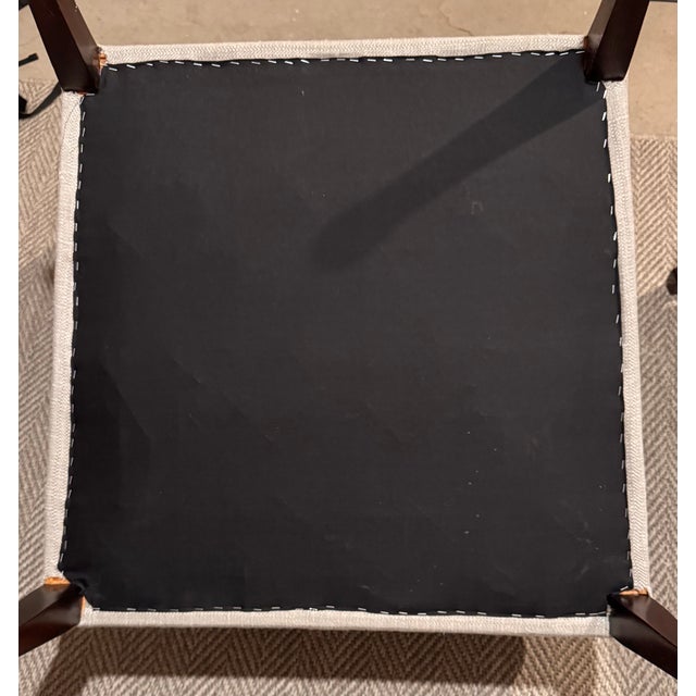 1950s Pair of Danish Modern Blue-Grey Wingback Lounge Chairs Attributed to Frits Henningsen For Sale - Image 17 of 17