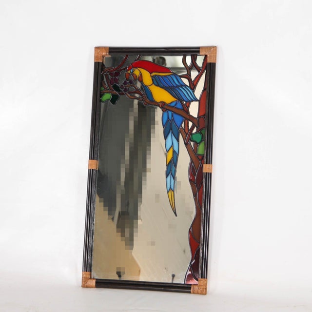 Stained Glass Mirror, 1970s For Sale - Image 11 of 11