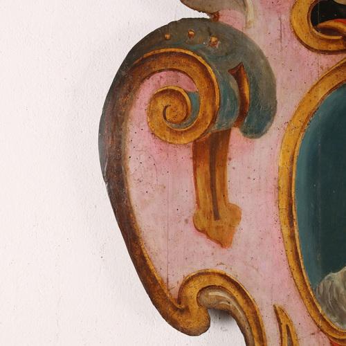 Large Baroque Pasqui Family Coat of Arms For Sale - Image 6 of 11