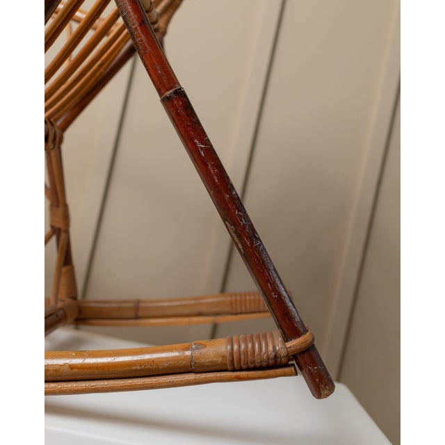 Vintage Children's Rocking Chair in Bamboo, 1970s For Sale - Image 9 of 11