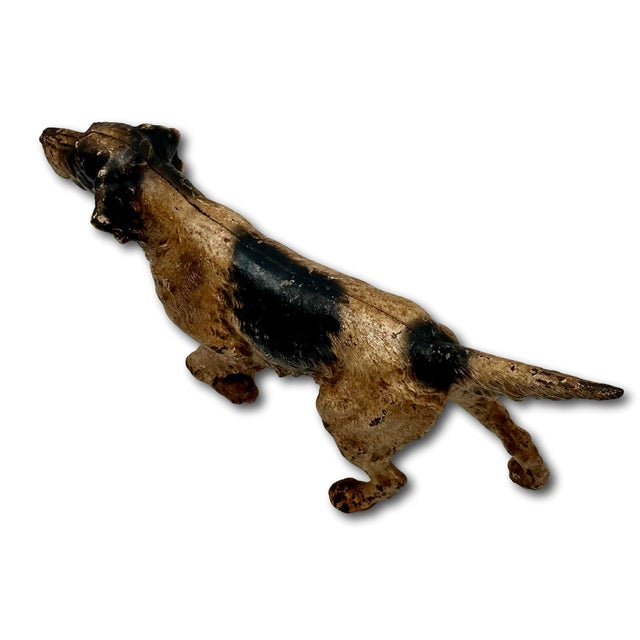 Large Vintage 1930s Hubley Manufacturing Co. Cast Iron Setter Hunting Dog Doorstop For Sale - Image 13 of 18