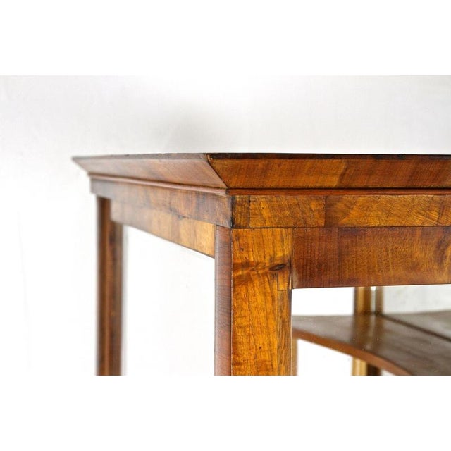 19th Century Biedermeier Display Cabinet in Vitrine and Nutwood, Austria, 1840 For Sale - Image 16 of 17