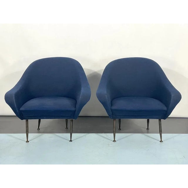 Mid-Century Modern Loveseat and Armchairs by Gastone Rinaldi, 1950s, Set of 3 For Sale - Image 6 of 18