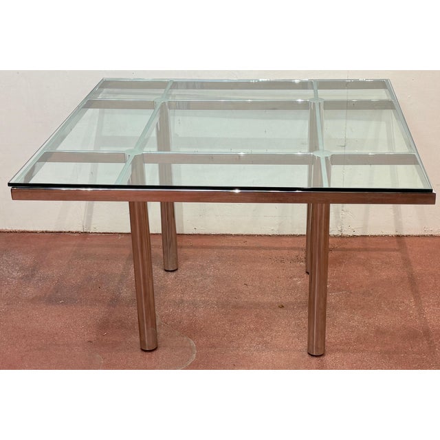 Silver Tobia Scarpa “André” Square Dining Table for Gavina / Knoll International, 1970s For Sale - Image 8 of 18