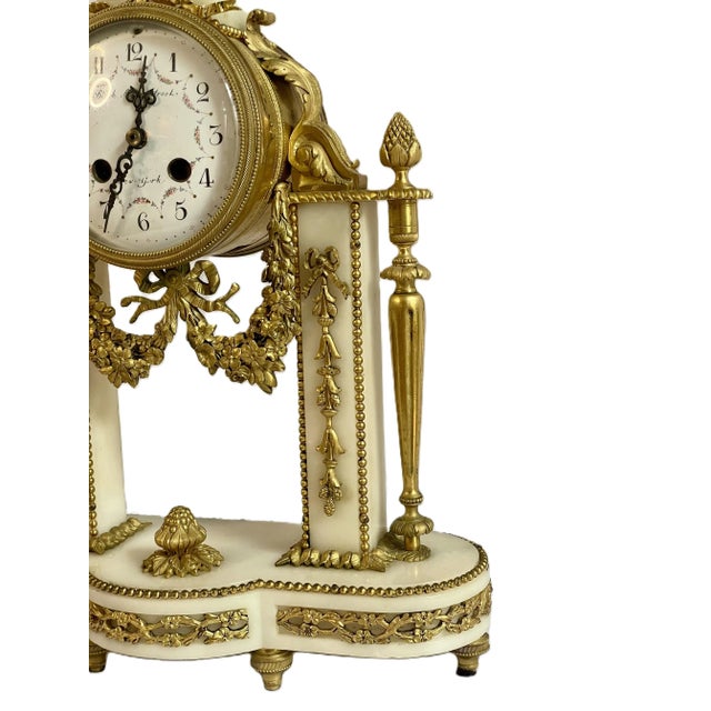 Louis XVI Style Clock For Sale - Image 4 of 6