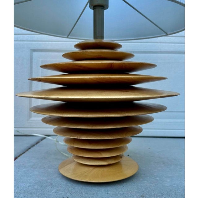 Pair of Discus Table Lamps Attributed to Shepard Vineburg, Los Angeles C. 1980 For Sale - Image 14 of 18