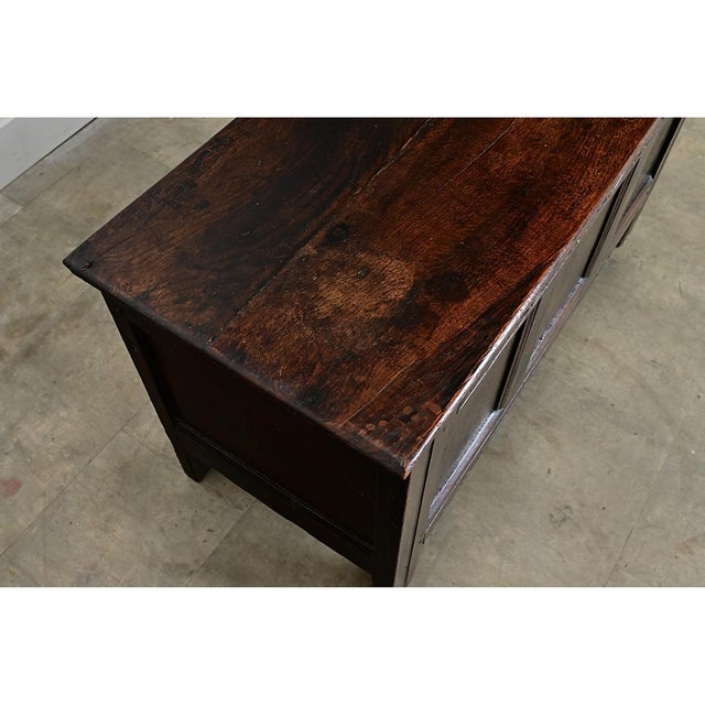 19th Century French 19th Century Solid Oak Carved Coffer For Sale - Image 5 of 11