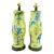 1970s Pair of English Mid-Century Palm Beach Reverse Decoupage Botanical Table Lamps For Sale