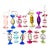 Vintage Glass Candy Christmas Ornaments – Set of 13 For Sale