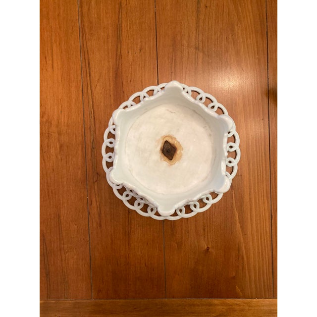 Ceramic Vintage/Antique Old Paris Porcelain Compote For Sale - Image 7 of 7