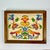 1930s Vintage Gustavian Arts & Crafts Americana Needlepoint Yarn Sampler, Framed. For Sale - Image 4 of 15