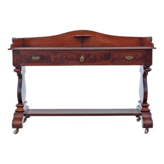 Antique Mahogany Writing Table, 19th Century For Sale