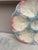 French 19th Century Majolica Pink & Blue Oyster Plate Gien For Sale - Image 3 of 4